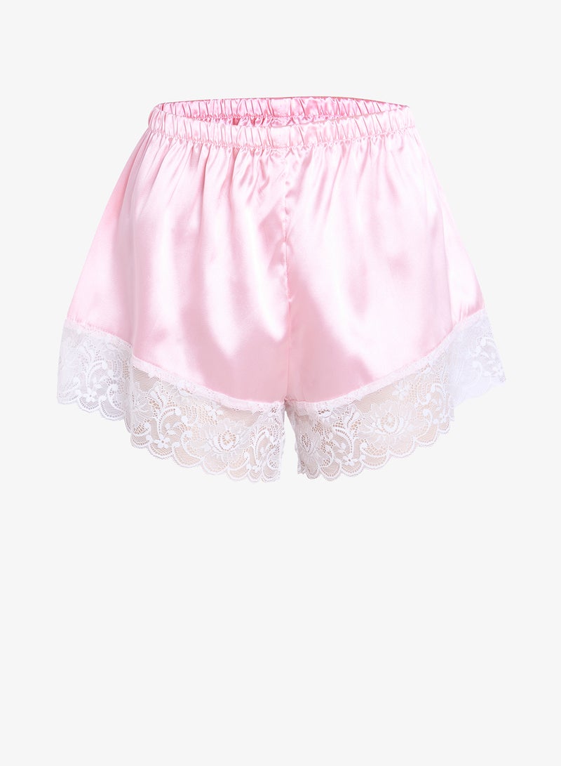 جينجر طقم صدرية وكورسيه دانتيل قطعتين مع شورت - Image 4